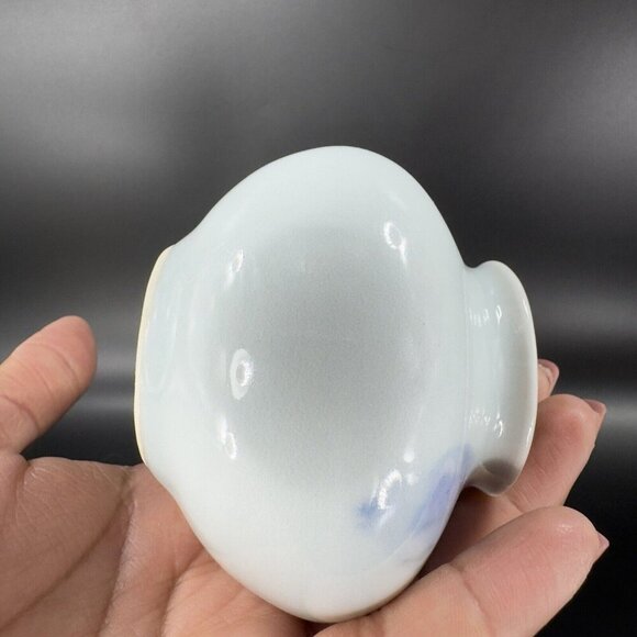 Vintage Hand Made Oriental Pottery Bud Vase Vessel Artist Marked Porcelain VTG - Picture 13 of 16